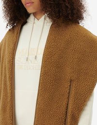 Plastron à capuche reversible avec étiquette - Camel