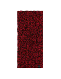 Écharpe avec étiquette en laine - Black Red Check