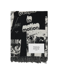 Maison Kitsuné x Olympia Le-Tan Wool Scarf - Black