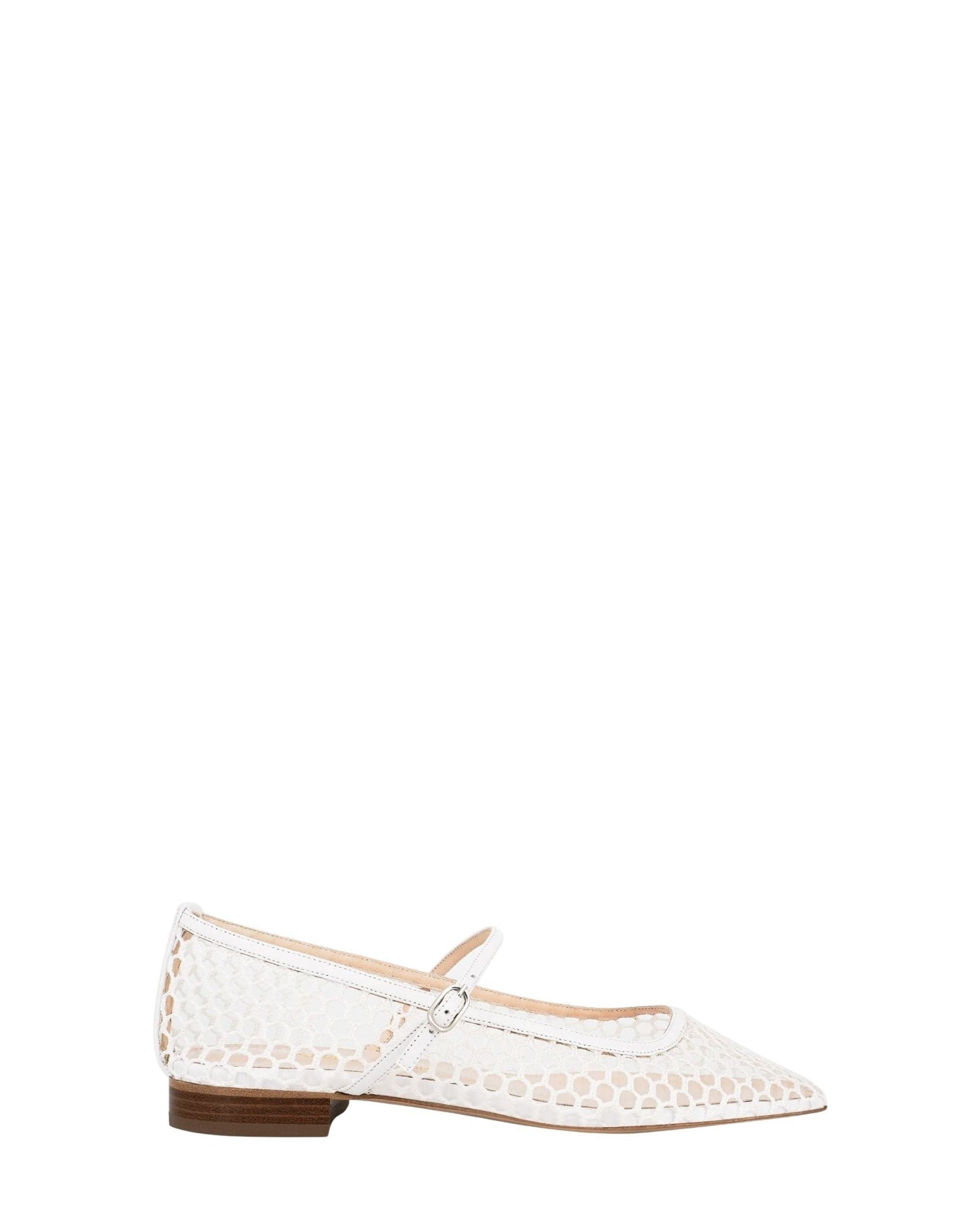 Ballerines Julie Net en cuir - White