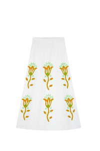Jupe Alfa en coton - Ivoire