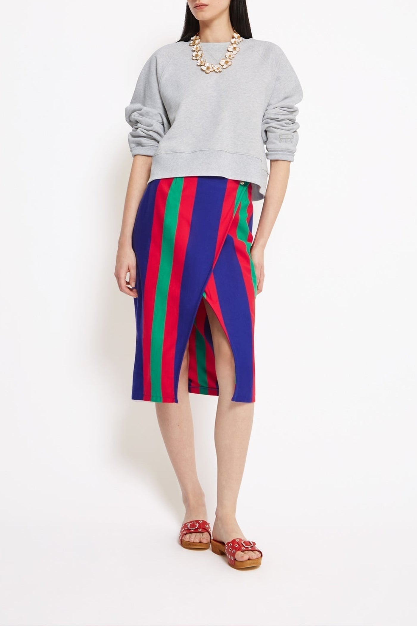 Doris skirt in cotton - Blue