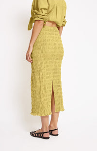Jupe Ida en coton - Yellow