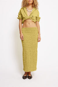 Jupe Ida en coton - Yellow