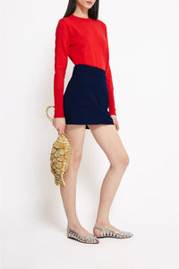 Jupe Leonie à poches plaquées - Navy