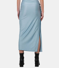 Jupe longue drapée - Faded blue