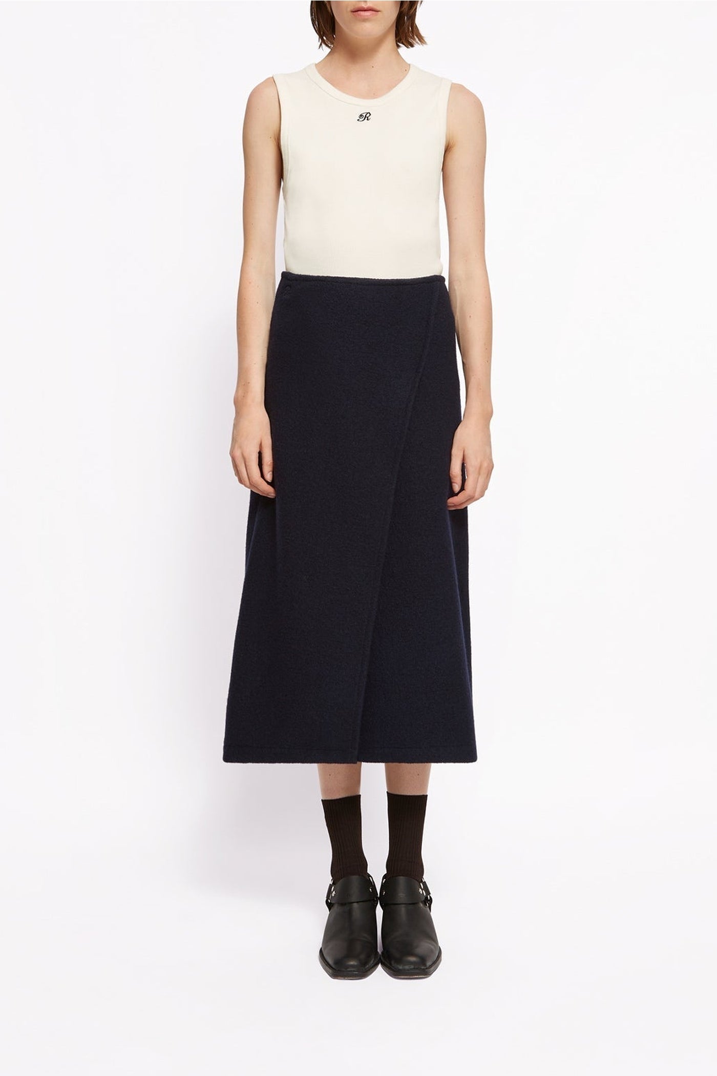 Jupe Martin en laine - Navy