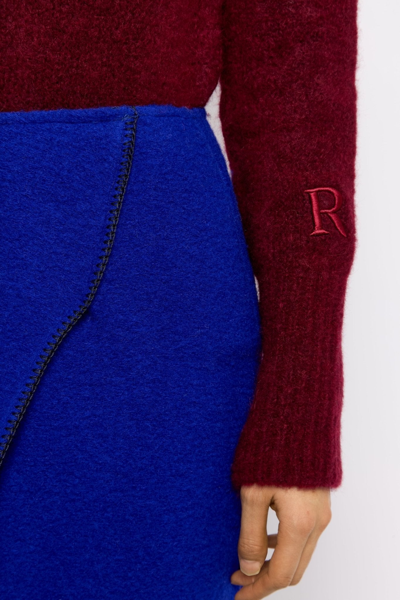 Jupe Martin en laine - Bleu