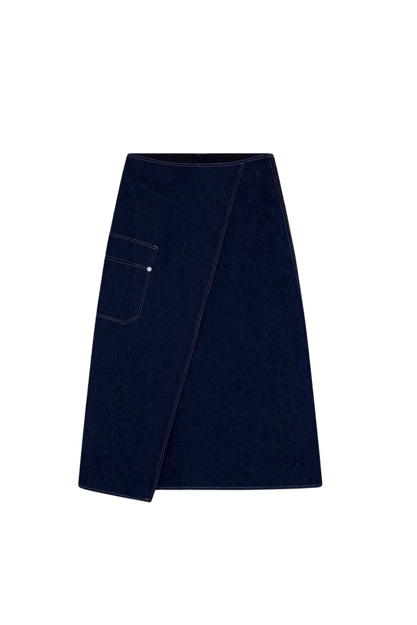 Jupe Martine en coton - Indigo