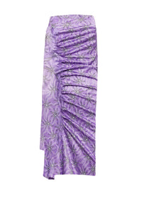 Jupe longue drapée capsule Purple love - Purple Splash