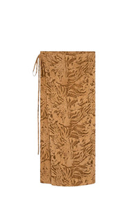 Jupe Pareo en soie - Caramel