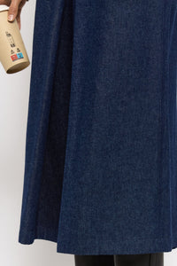 Jupe Suzanne taille haute - Indigo