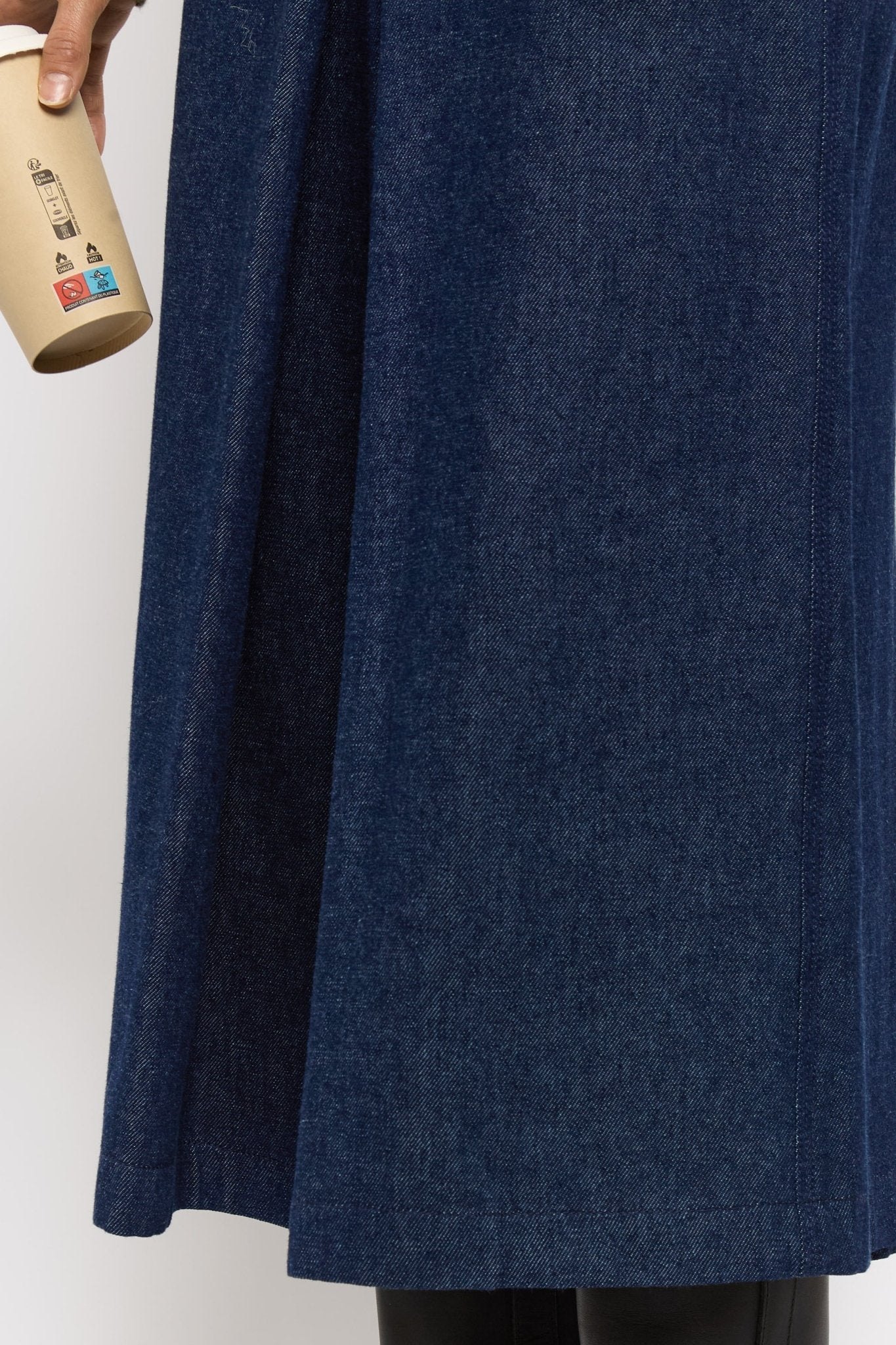 Jupe Suzanne taille haute - Indigo