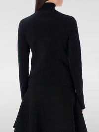 Cardigan Ajusté À Fermeture Éclair - Black