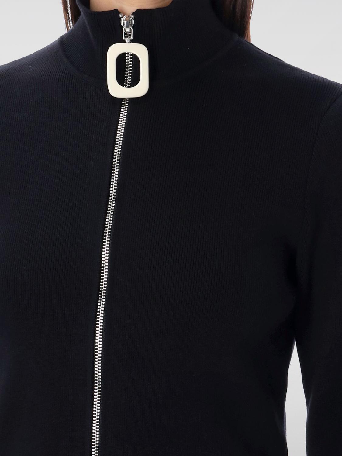 Cardigan Ajusté À Fermeture Éclair - Black