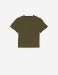 T-shirt court avec écusson - Khaki Grey