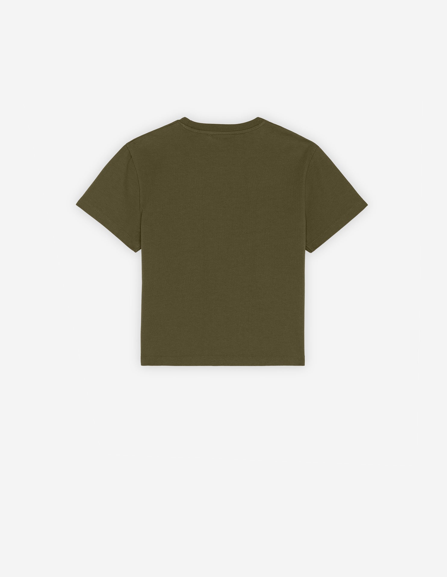 T-shirt court avec écusson - Khaki Grey