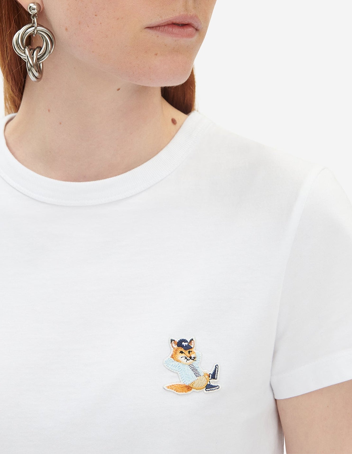 T-shirt avec écusson brodé - White