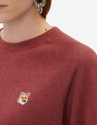 Sweatshirt avec écusson - Wine Lees Melange