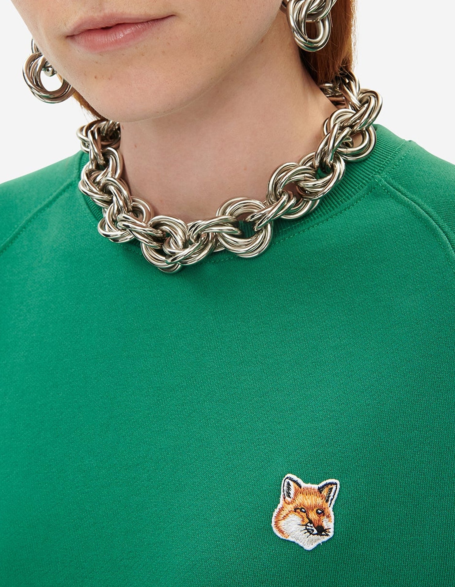 Sweatshirt avec écusson - Deep Green