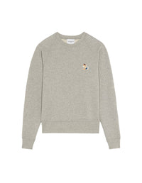 Sweatshirt ajusté Fox avec écusson - Grey Melange