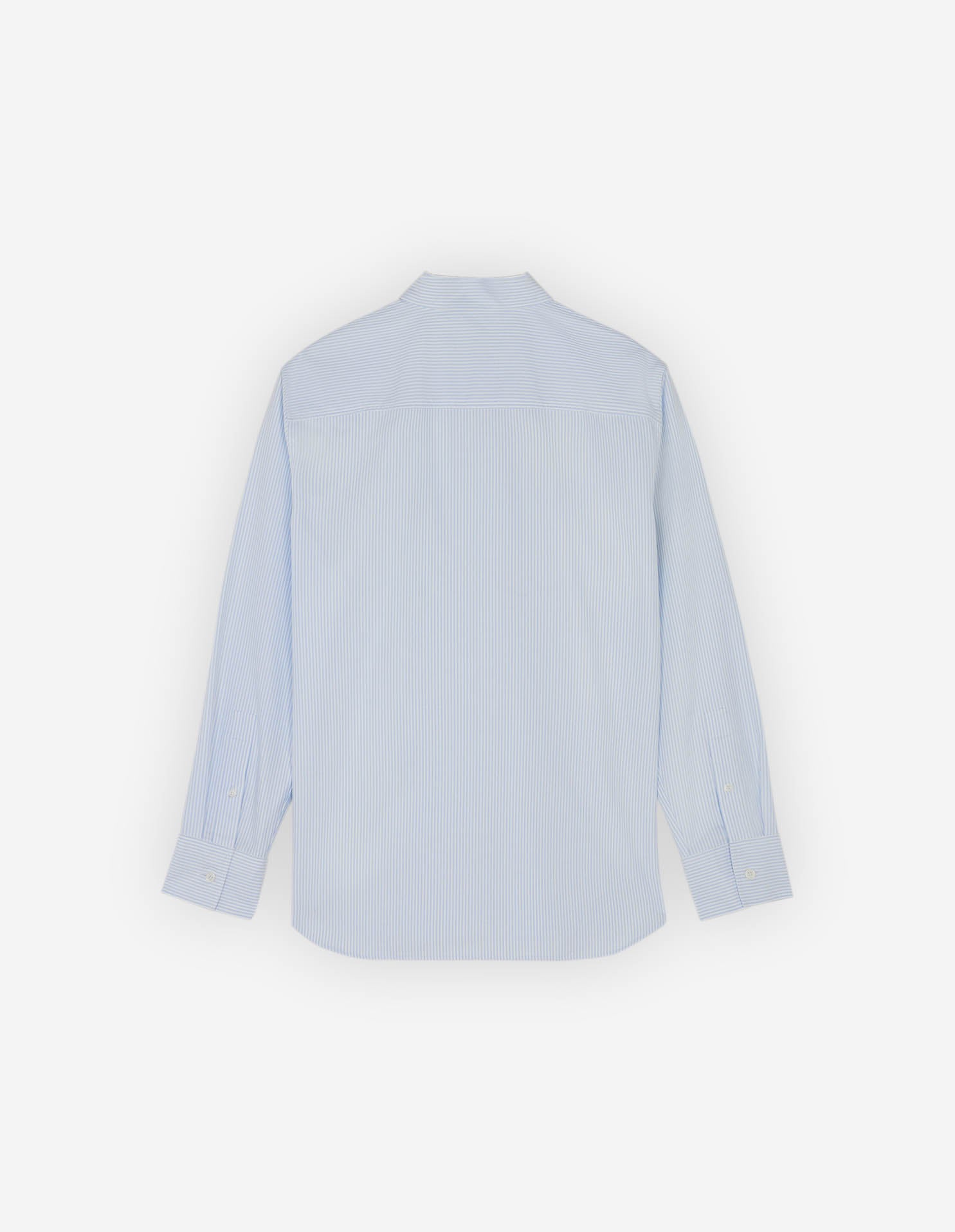 Casual shirt with embroidered patch - Light Blue Stripes