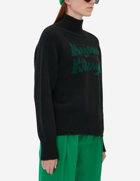 Pull Maison Kitsuné x Bill Rebholz en laine - Black