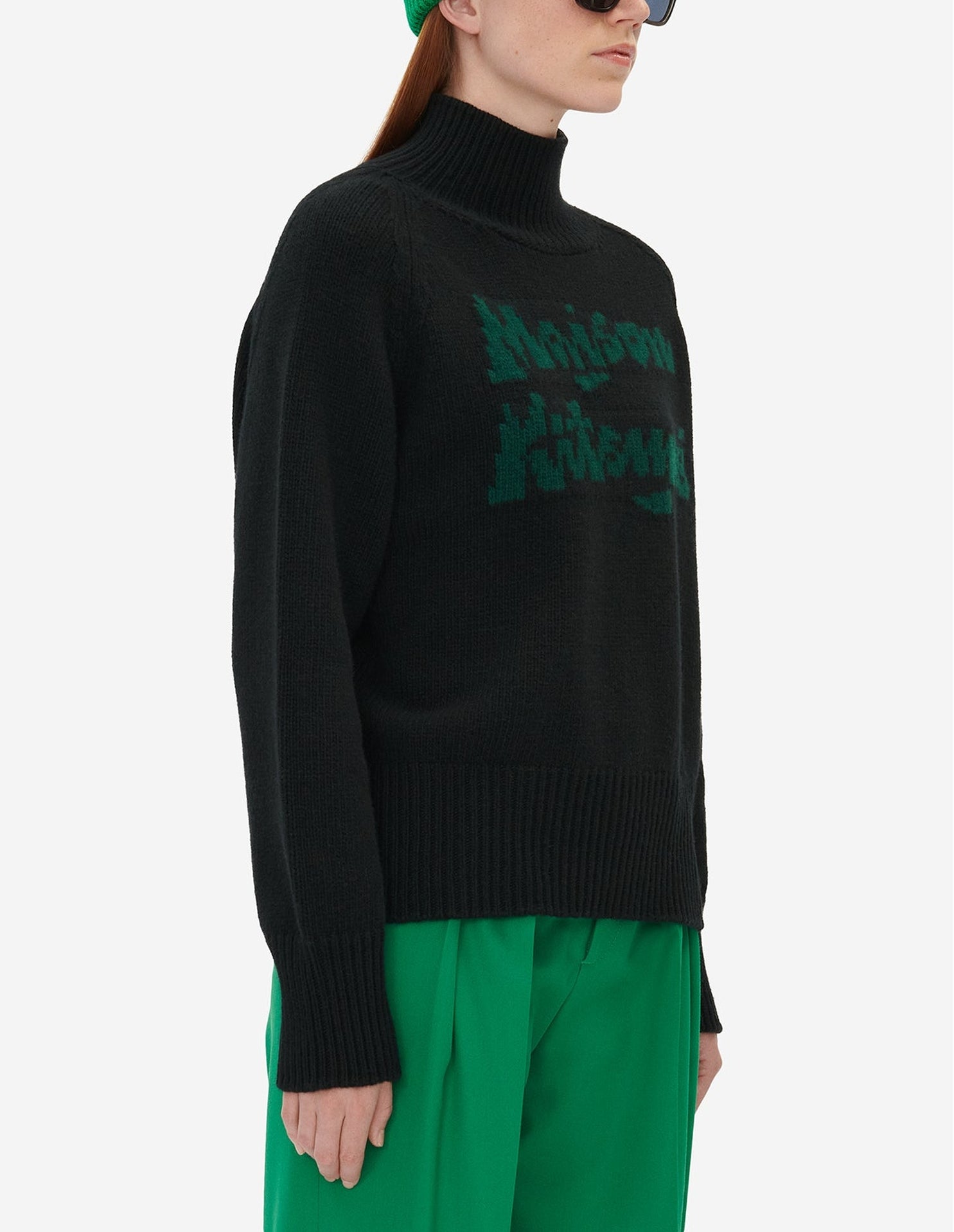 Pull Maison Kitsuné x Bill Rebholz en laine - Black