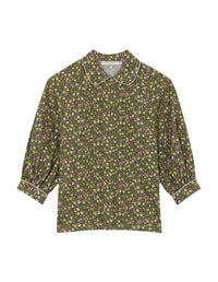 Blouse Maison Kitsuné x Olympia Le-Tan - Khaki Green Design
