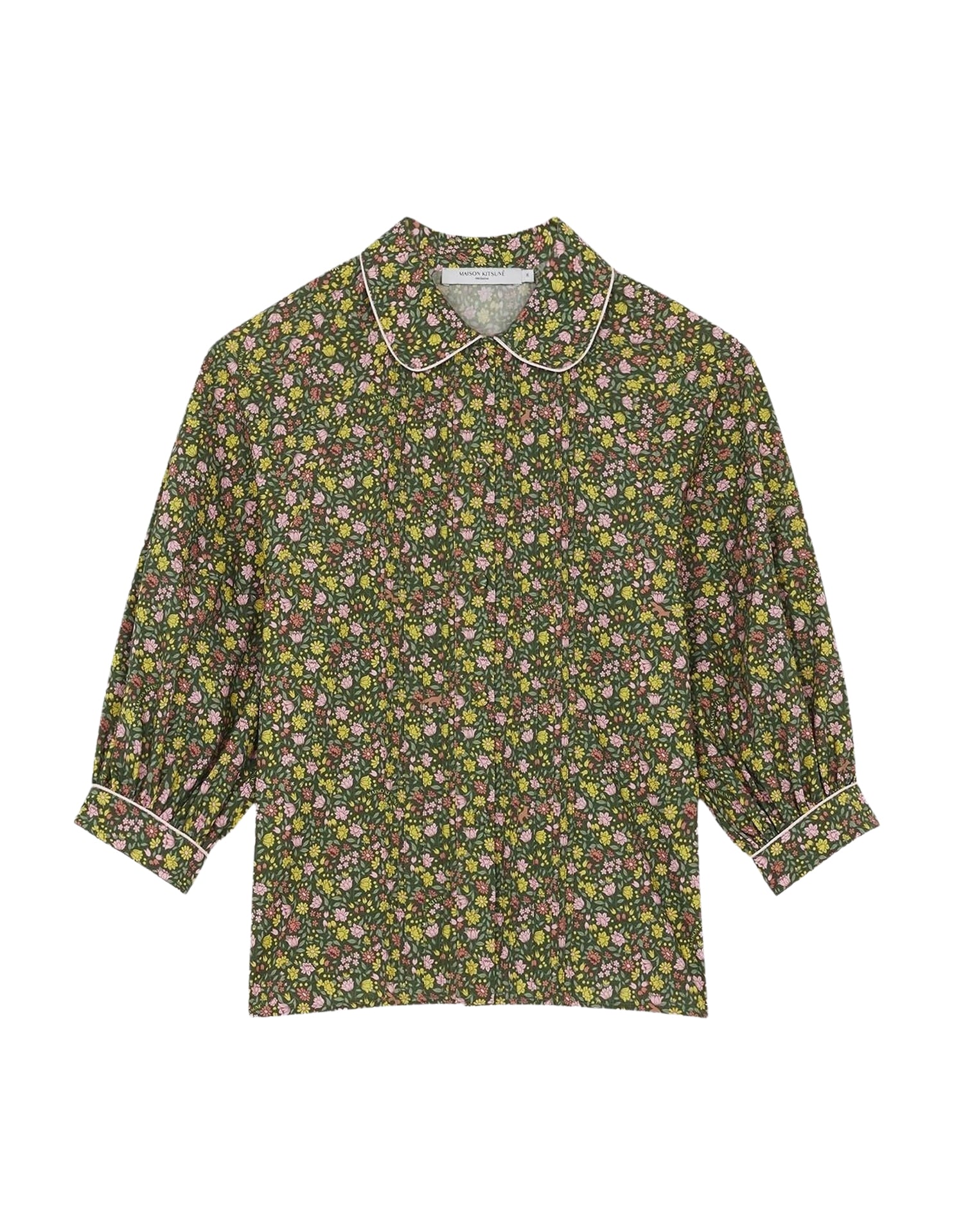 Blouse Maison Kitsuné x Olympia Le-Tan - Khaki Green Design