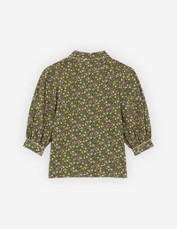 Blouse Maison Kitsuné x Olympia Le-Tan - Khaki Green Design
