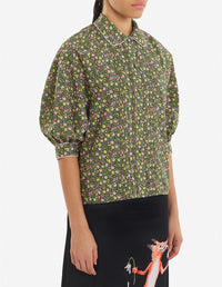 Blouse Maison Kitsuné x Olympia Le-Tan - Khaki Green Design
