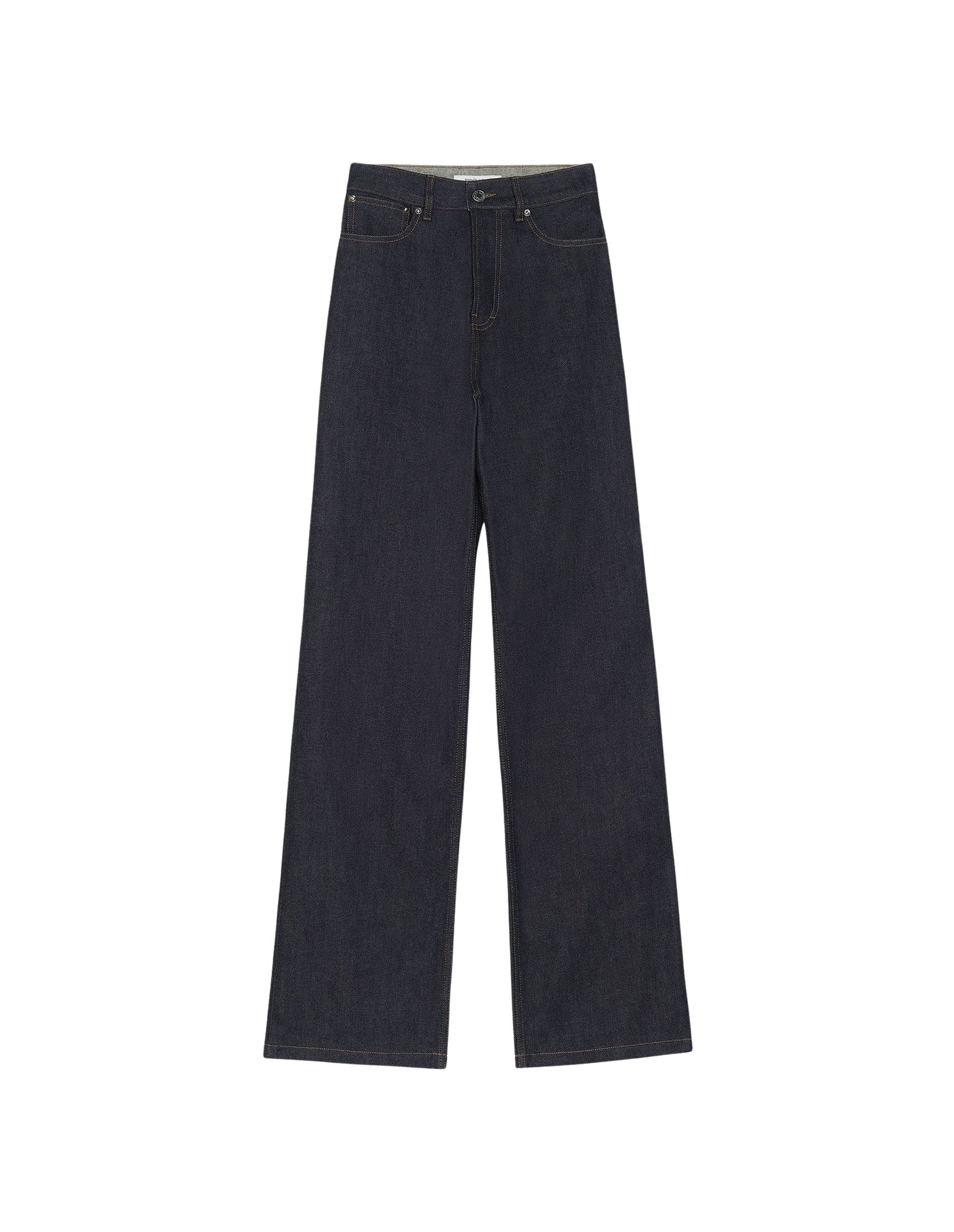 Pantalon large en denim - Indigo