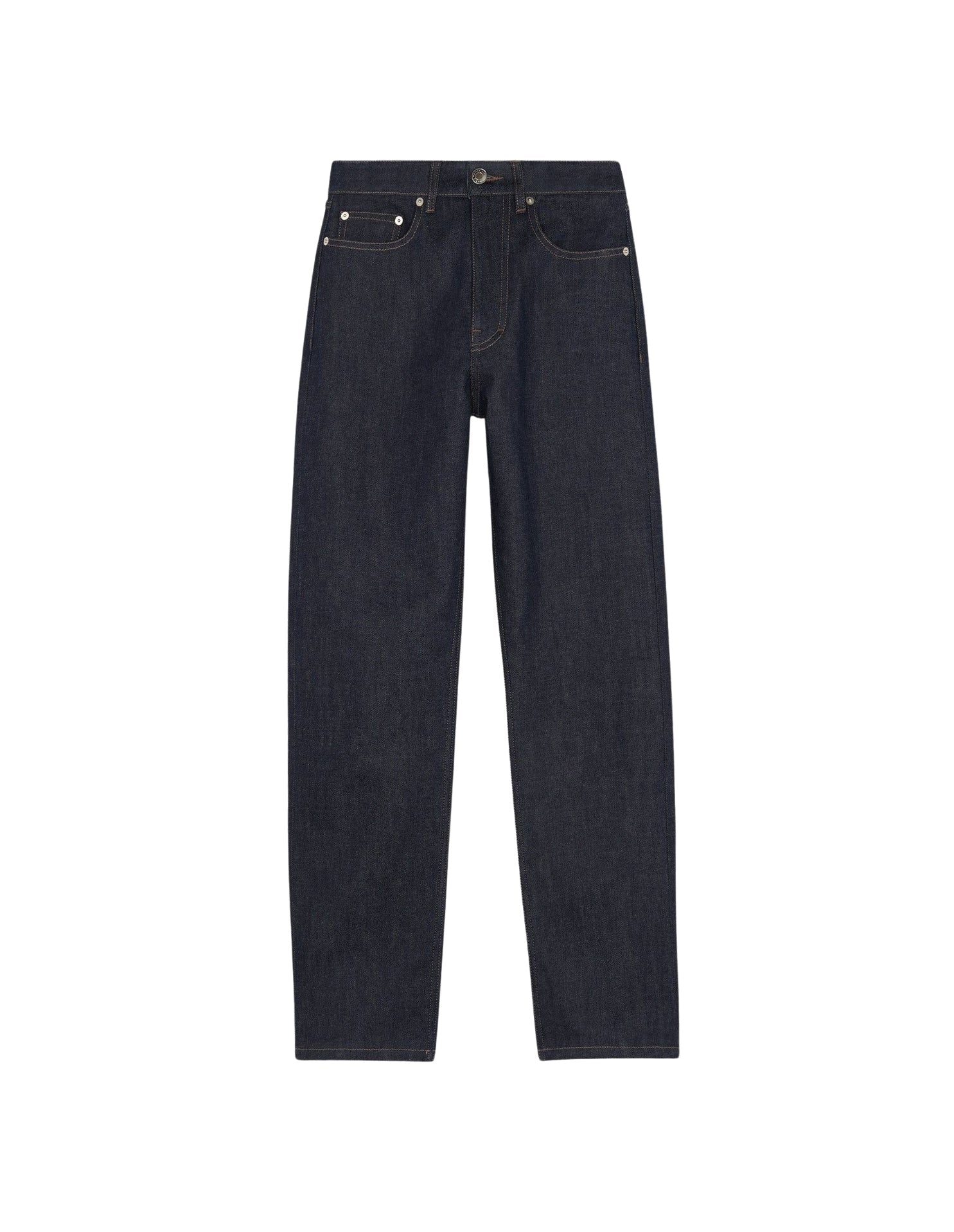 Pantalon droit 7/8 en denim - Indigo