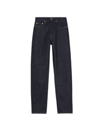 Straight-leg 7/8 denim trousers - Indigo