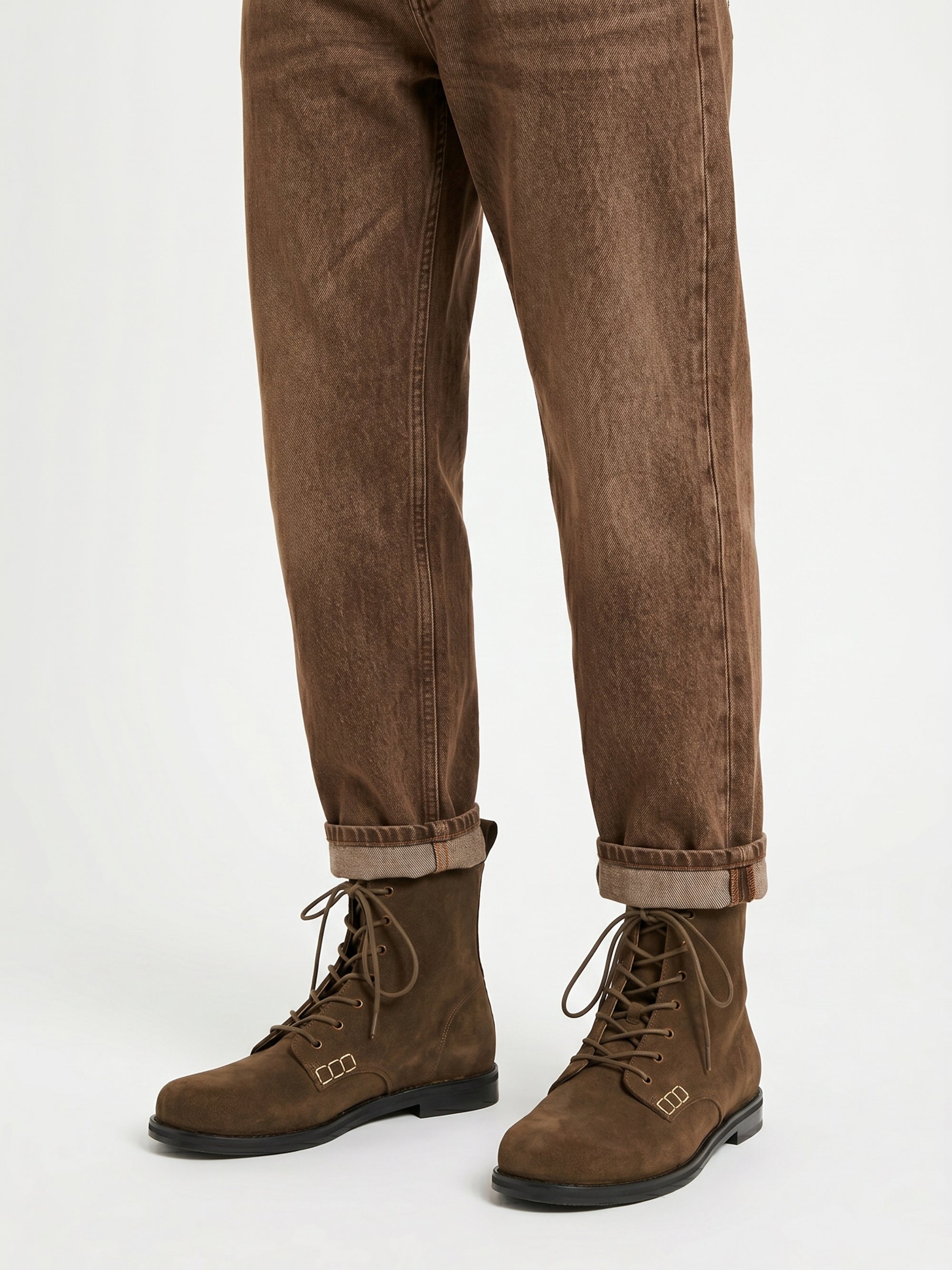 Bottines en daim - Deep Walnut