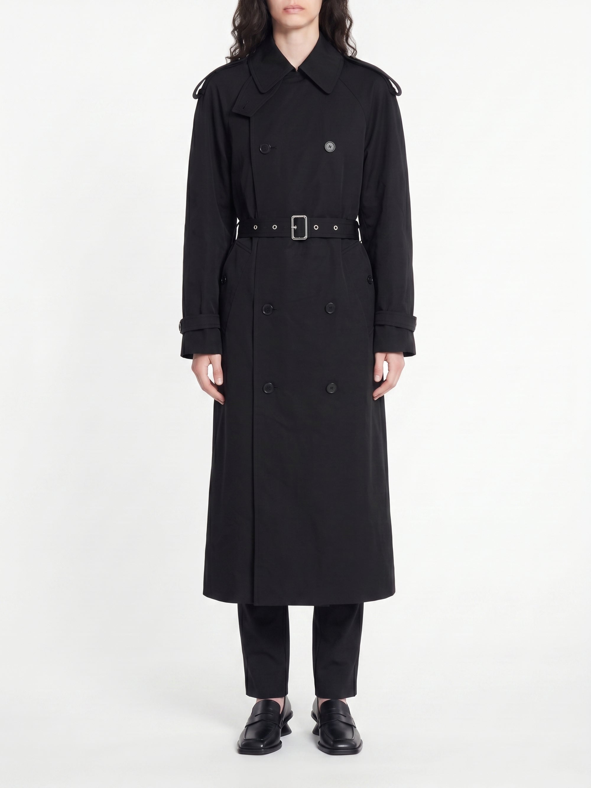 Trenchcoat ample ceinturé - Black