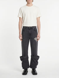 Pantalon Bucket en denim - Grey