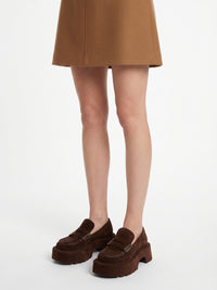 Mocassins à plateforme en cuir - Brown