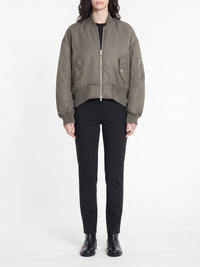 Blouson aviateur à ourlets - Steel