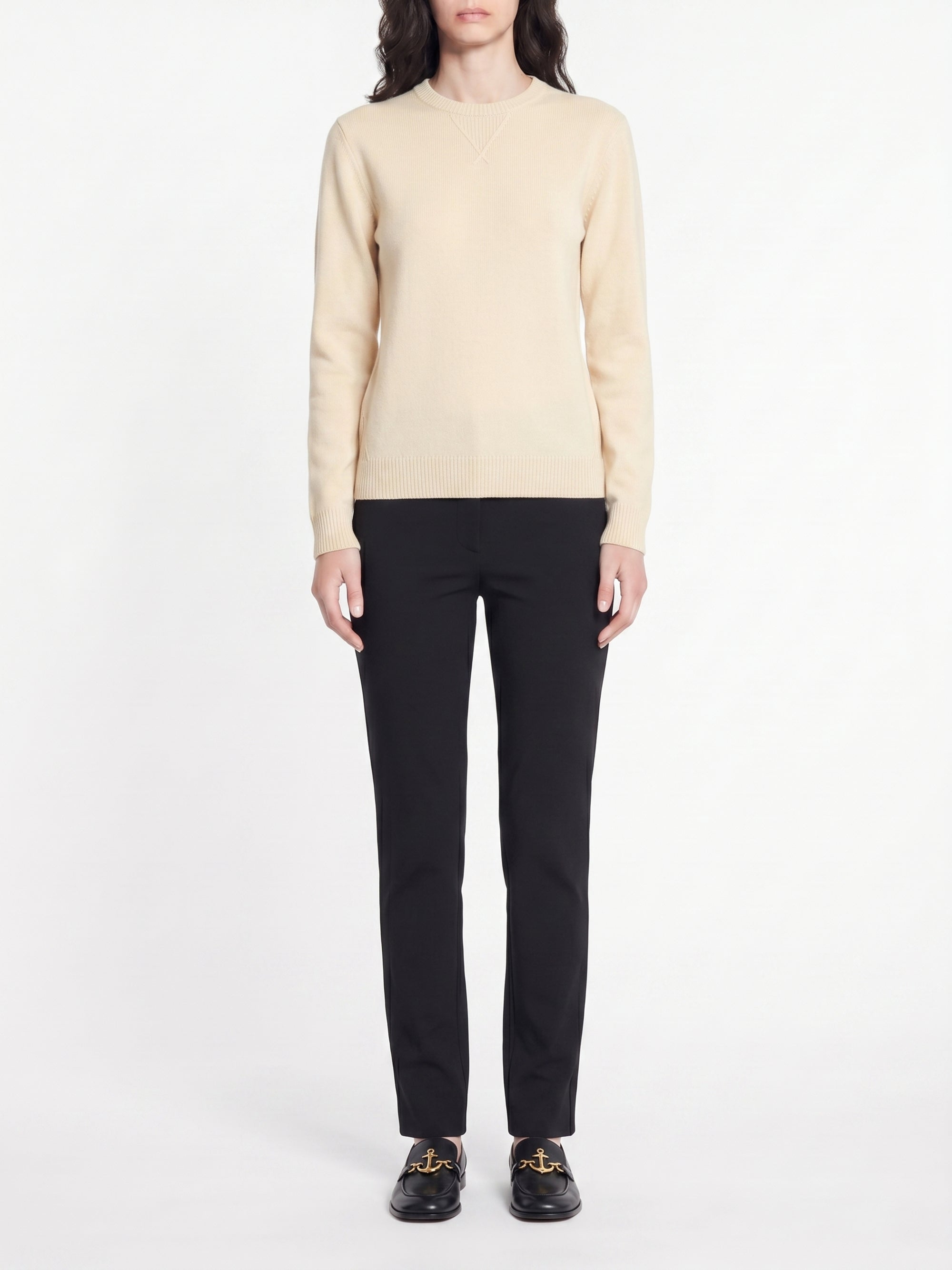 Pull ample en laine - Ecru