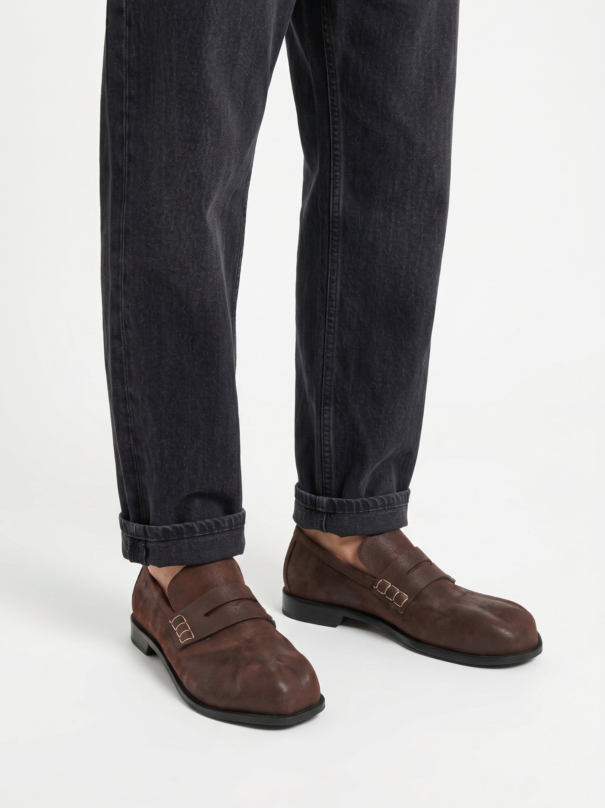 Mocassins en daim - Deep Walnut