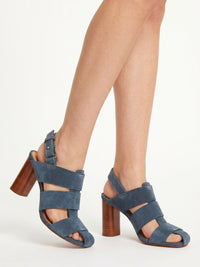 Sandales à talons 95 en cuir - Blue