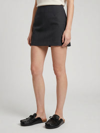 Mules with 50 leather heels - Black
