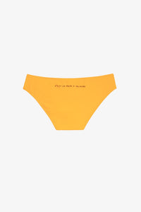 ZHORS LIGNE ORANGE NEON WORDING BIKINI BOTTOM