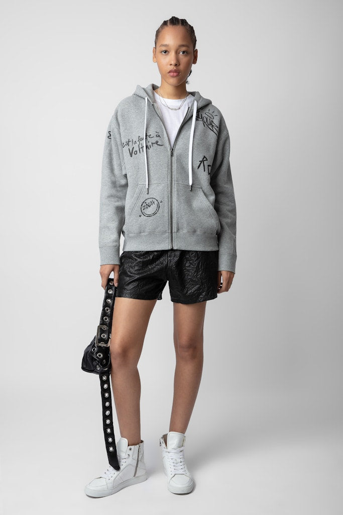 ZHORS LIGNE GRIS CHINE SPENCER MANIFESTO TAG