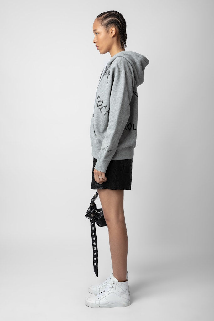 ZHORS LIGNE GRIS CHINE SPENCER MANIFESTO TAG