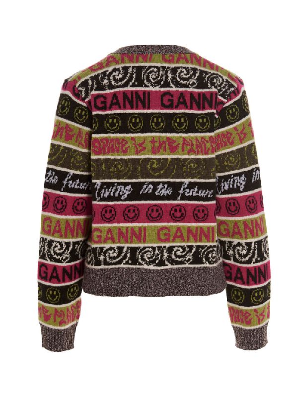 Cardigan Smiley en laine - Multicolour