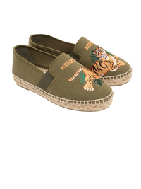 Espadrilles en toile de coton avec élastiques - Moss