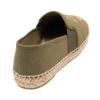 Espadrilles en toile de coton avec élastiques - Moss